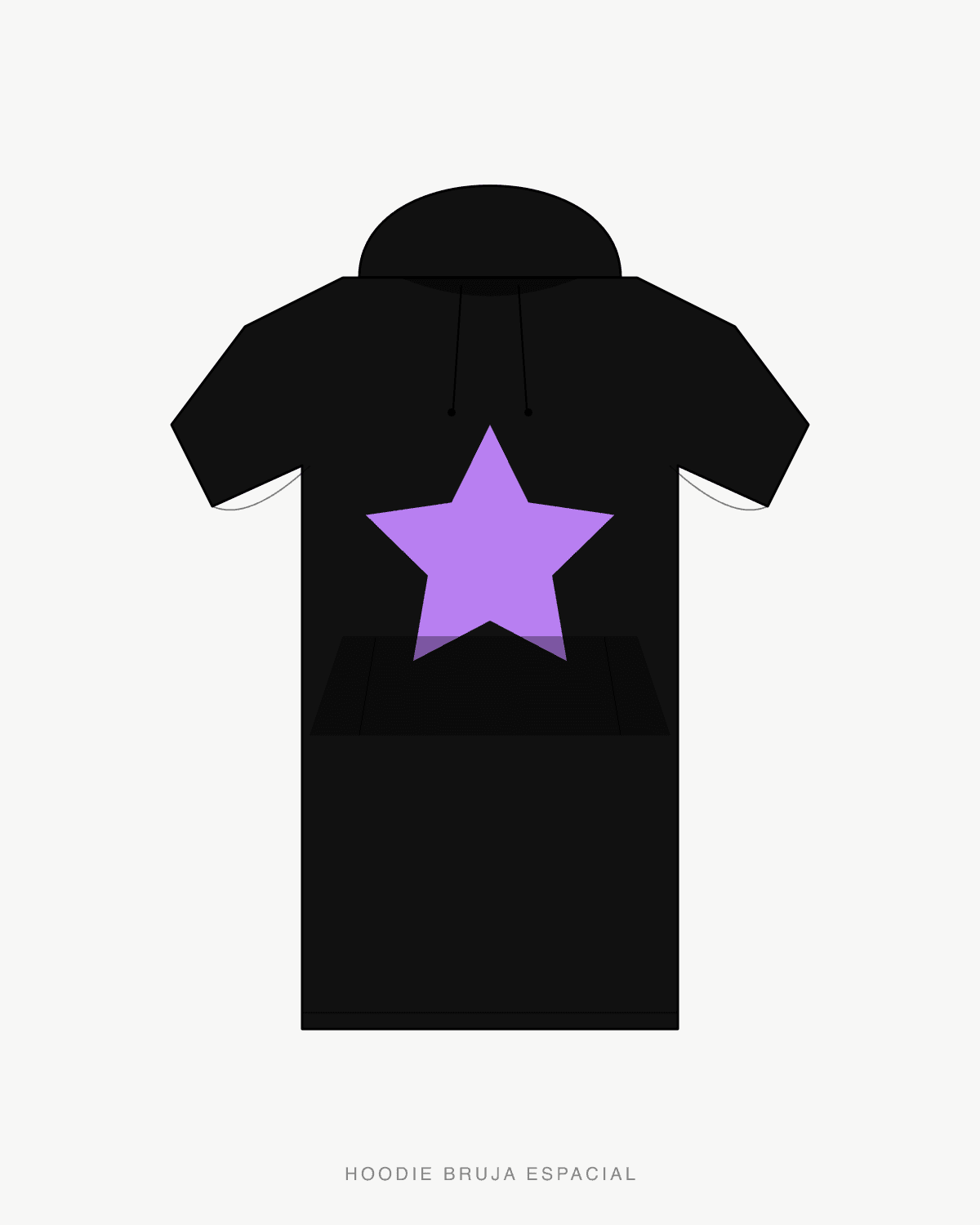 Hoodie Bruja Espacial — front