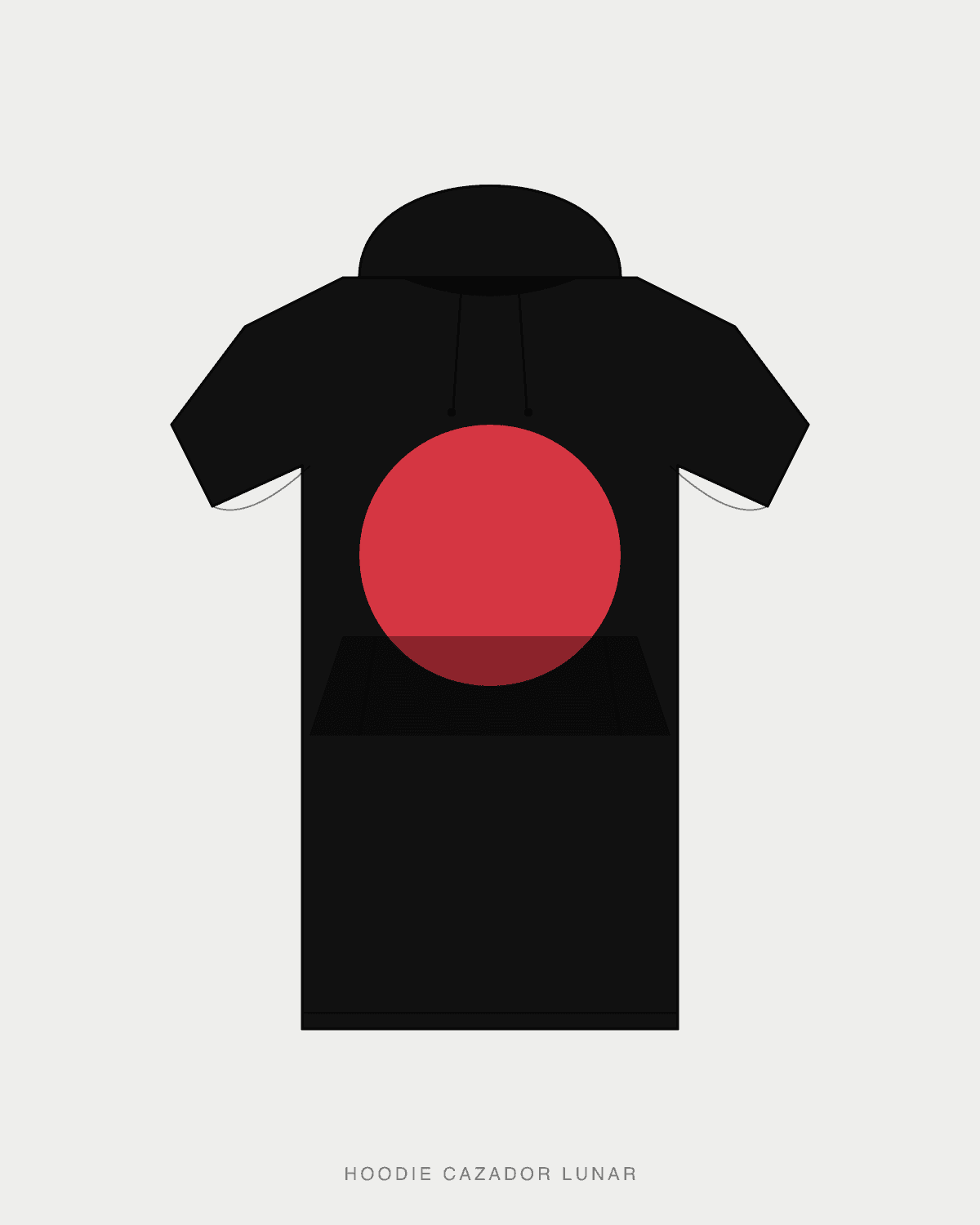 Hoodie Cazador Lunar — front