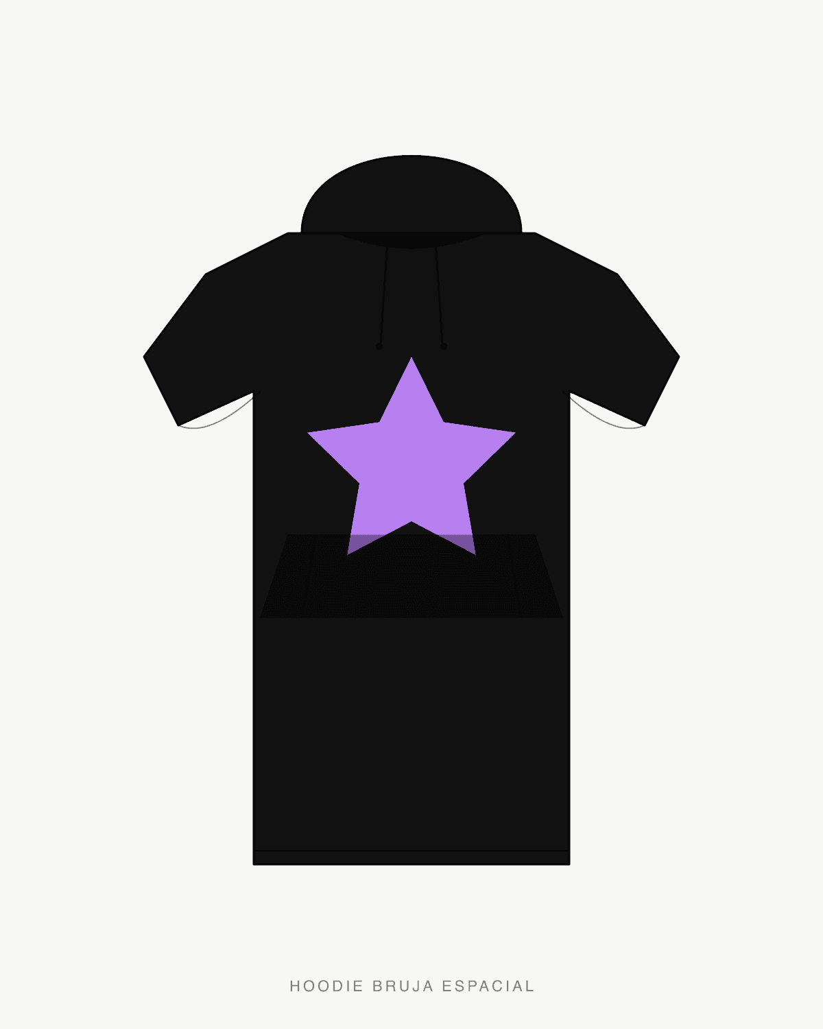 Hoodie Bruja Espacial — front