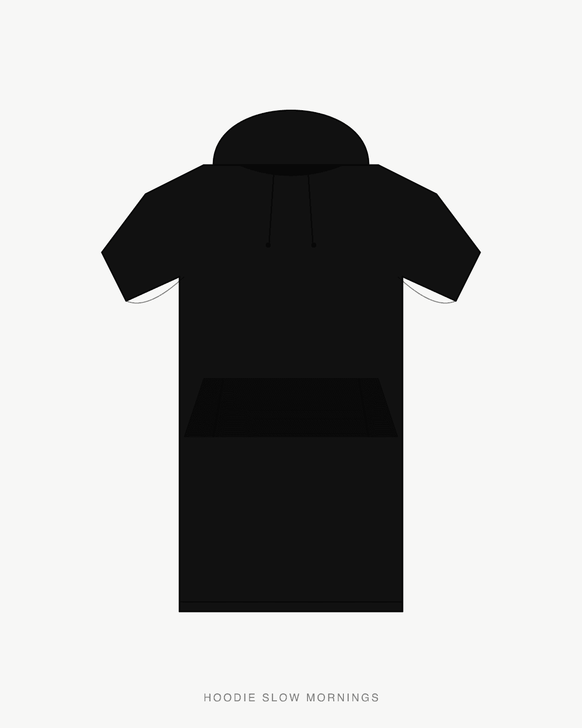 Hoodie Slow Mornings — front