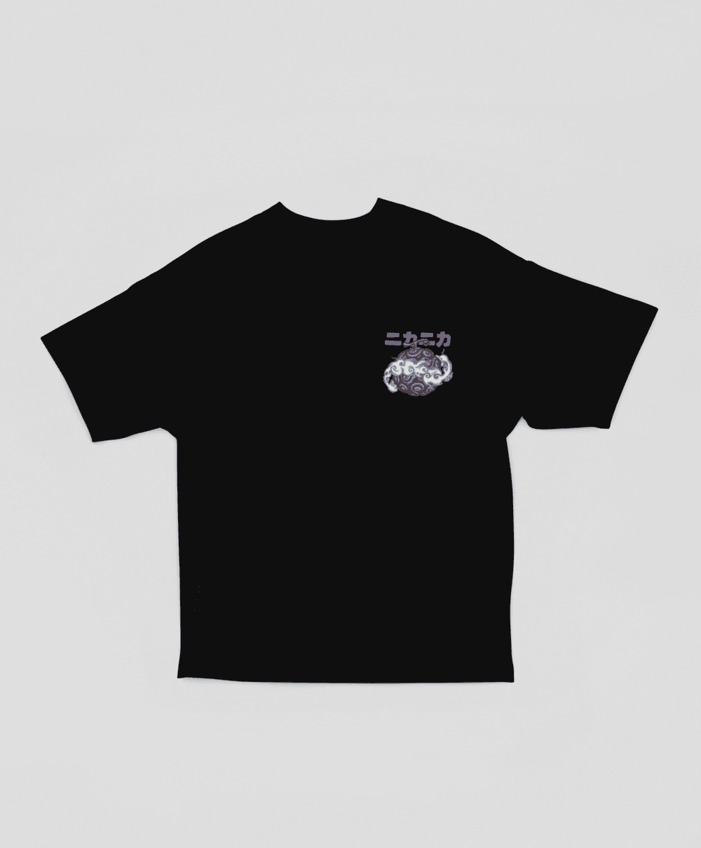 Camiseta - Luffy Sun God Nika Gear 5 Negra
