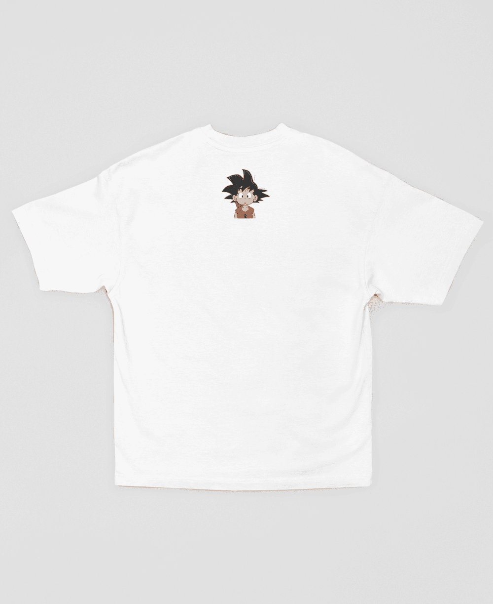 Camiseta - Goku Retro Gamer Blanca
